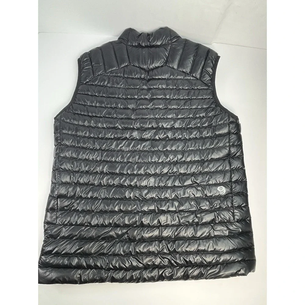 Mountain Hardwear 800 Goose Down Puffer Vest Men's XL Black Full Zip Lightweight